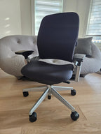 Back: Graphite 3d Knit Seat: Tornado BUZZ2 on Platinum Solid Frame